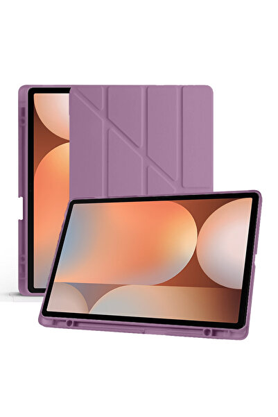 Sneezy Samsung Galaxy Tab S9 Plus X810 12.4 Inch Foldable Smart Case with Pen Holder and Stand