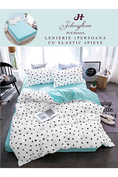 FIONNA.RO Finet Bed Linen with Elastic 1 Person - Triangles