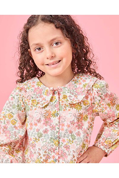 REDTAG Girls Ivory Printed Casual Blouse