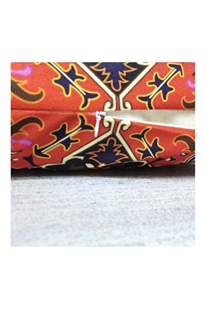 Generic Cushion Covers 4 Pcs Boho Red Abstract Persian Pattern