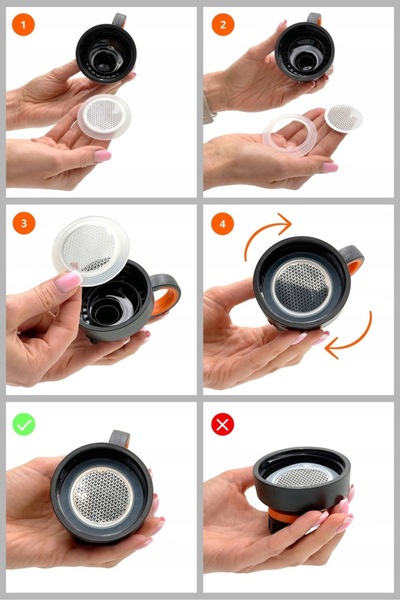 zola Portable water bottle with filter, 800 ml, made of Tritan, BPA-free, anti-lost cap system