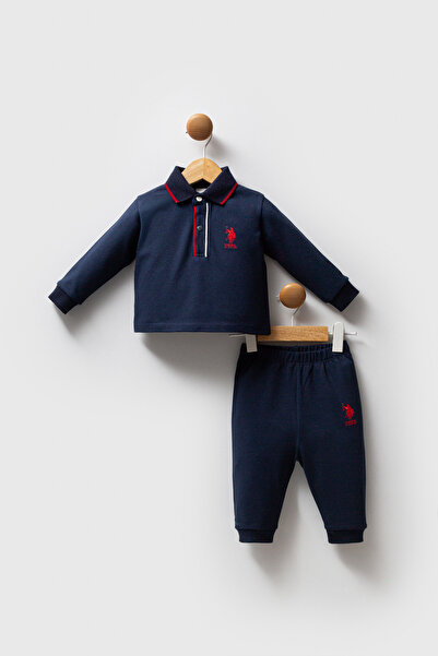 U.S. Polo Assn. أطقم أطفال للأولاد باللون الأزرق الداكن من US Polo Assn