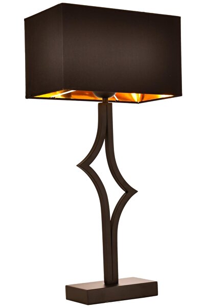 Avonni ML-9148-1BSY Siyah Boyalı Masa Lambası E27 Metal Kumaş 30x18cm