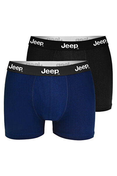 Jeep Men's Cotton Boxer Shorts, Jeep, Logo, Dark Colors, set of 6 pieces