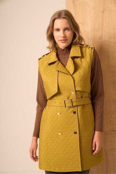 FTZ WOMEN Women's Quilted Vest Oil Green 31240