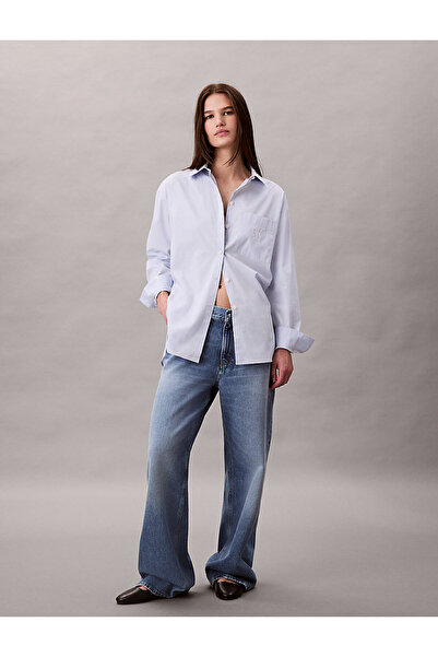 Calvin Klein Ck Lv047c143g Poplın Relaxed Kadın Gömlek