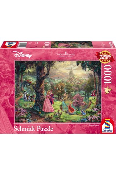 Schmidt Puzzle Schmidt: Thomas Kinkade - Disney - Frumoasa din padurea adormi...