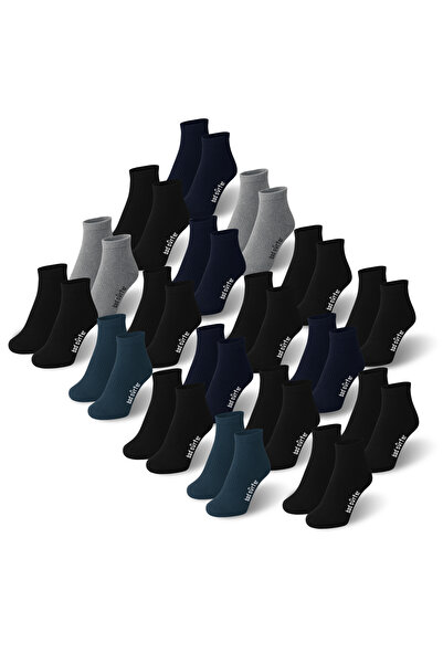 Bad Surfer Men's Quarter Cotton Socks, Bad Surfer, Logo, Multicolor, set of 18 pairs