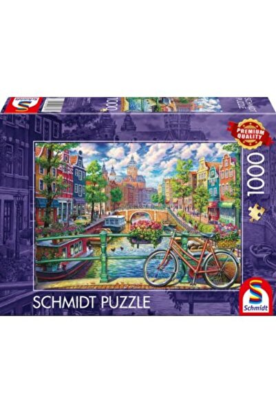 Schmidt Puzzle Schmidt: Canalul din Amsterdam, 1000 piese