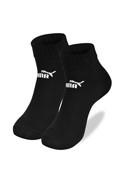 Puma Men's 3/4 Cotton Socks, Puma, Logo, Black, set of 9 pairs.