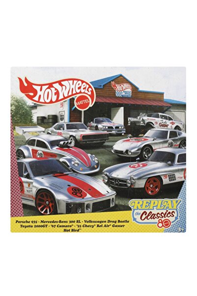 mattel Hot Wheels Replay The Classic Set of 7 Diecast Cars 1 to 64 Scale