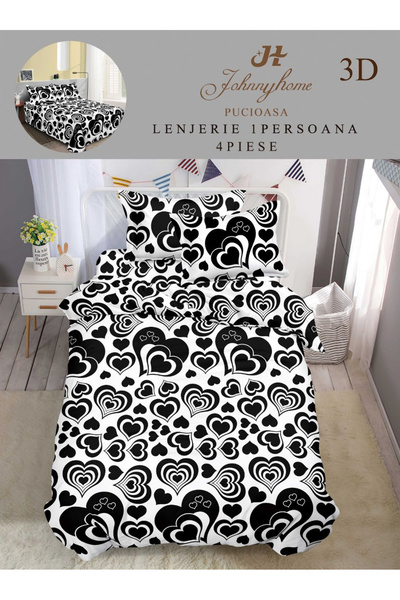 FIONNA.RO Satin Cotton Underwear 1 Person 3D - Hearts