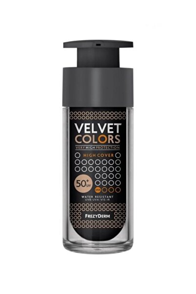 Frezyderm Color Velvet foundation with SPF50+ High Cover, 30 ml