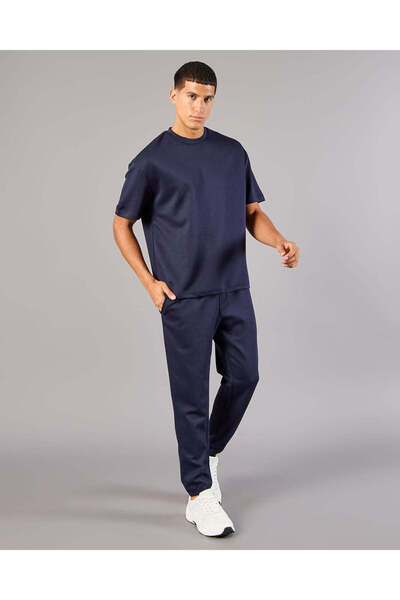 REDTAG Men Navy Modal Track Pants