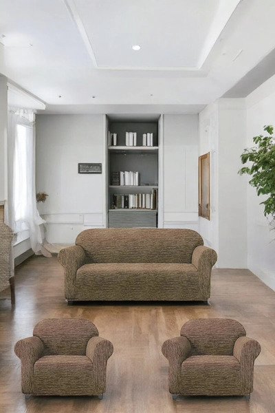 EJMEL Ejmel3+1+1 Jacquard Rod Pattern Elastic Sofa Cover Sofa Bed Seat Cover ...