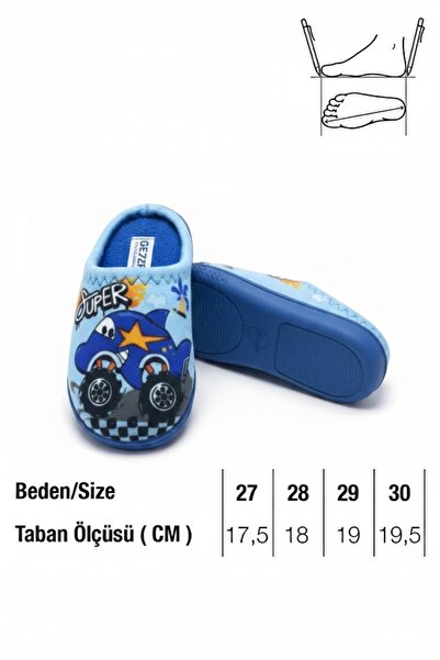 GEZER Boy's Winter Comfortable Sole Home Garden Gondola Slippers