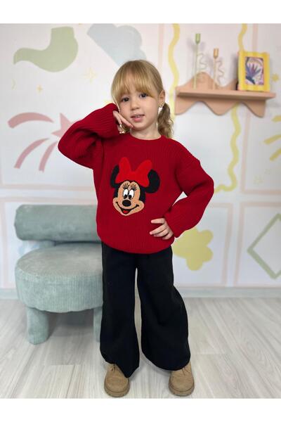 YİGİT BUTİK Character Patterned Knitwear Girl's Set