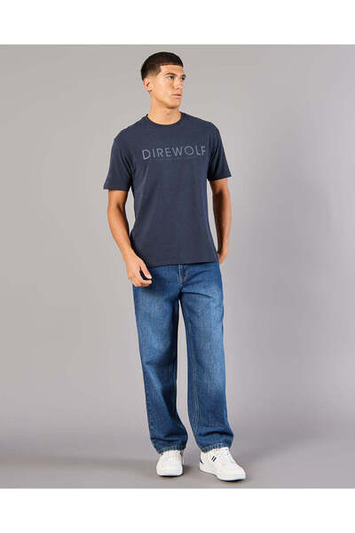 REDTAG Men Navy Lounge T-Shirt