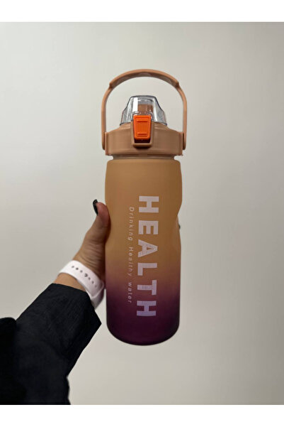 zola Extra large water bottle with straw, locking lid, 1500 ml, ml marker, BPA free