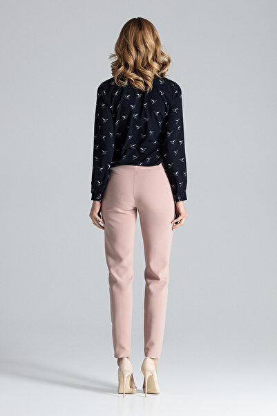 Figl High waisted slim fit pants - pink pants for women M328 size S