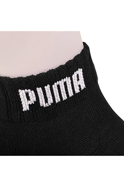 Puma Men's 3/4 Cotton Socks, Puma, Logo, Black, set of 9 pairs.