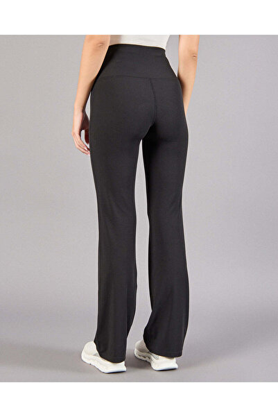 REDTAG Women Black Wide Leg Active Leggings