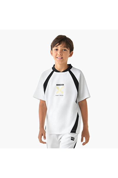 XYZ Logo Print T-shirt and Shorts Set