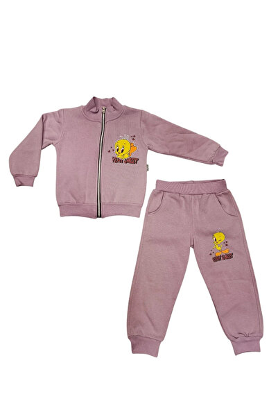 Ravza Set cardigan gros Tweety pentru fetiță