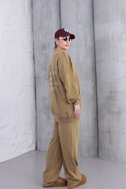 BRGCLOTHING Washable Stone Oversized Casual Tracksuit Set