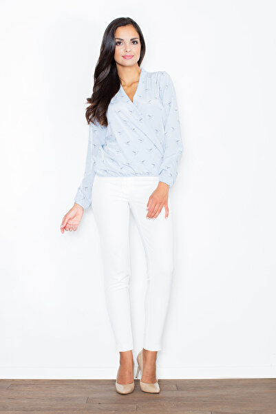 Figl Women's tight pants - white women's pants M377 size M