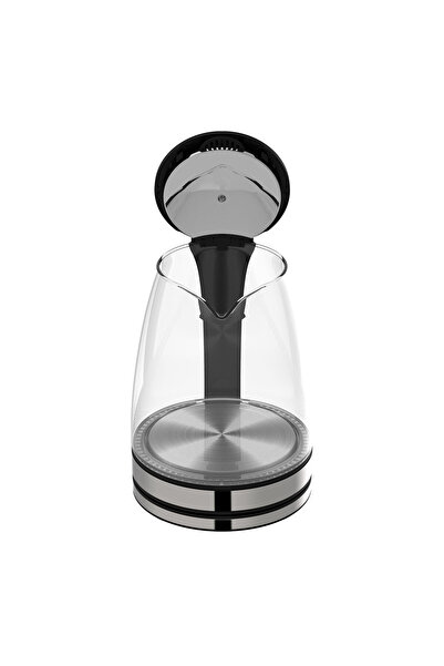 TodayShop Portable Electric Kettle 1500W Glass & Stainless Steel — Water Heater for Tea & Coffee, Fast Boil