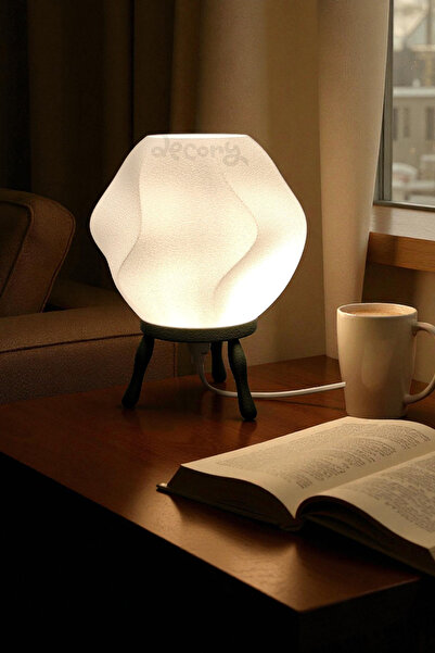 decory Jara Pinterest Style Cozy Lampshade Table Lamp, Stylish Simple Table Lamp (Bioplastic) E27