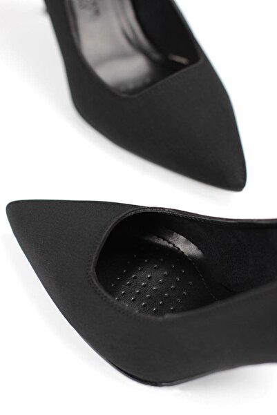 Gökhan Talay Jimena Flexible Soft Non-Slip Sole (8 cm) Black Suede Women's Heeled Shoes