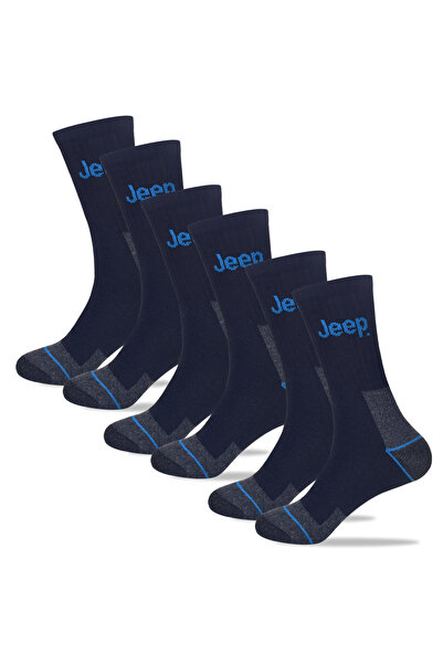 Jeep Men's Cotton Socks, Jeep, Logo, Multicolor, set of 6 pairs