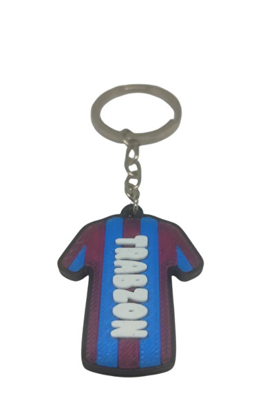 onyyapim Bordo Blue Colored Jersey Figure with Trabzon and 61 Written on It, Gift Bag Ornament, Keychain