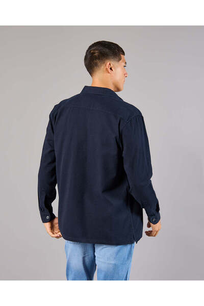 REDTAG Men White And Navy Shirt With T-Shirt Set (2 Piece)