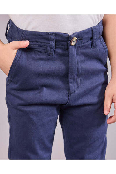 REDTAG Boys Navy Casual Trousers