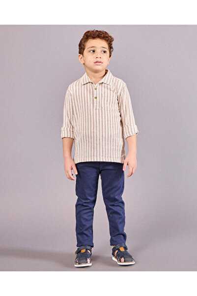 REDTAG Boys Navy Casual Trousers