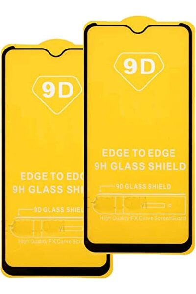 Generic 9H Tempered Glass Full-Coverage Screen Protector with Full Adhesive for Vivo Y72 5G (2-Pack) - Trans