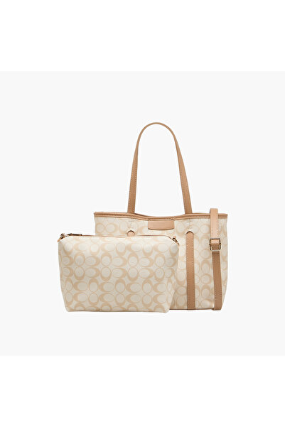 Adore حقيبة مطبوع مع جيب