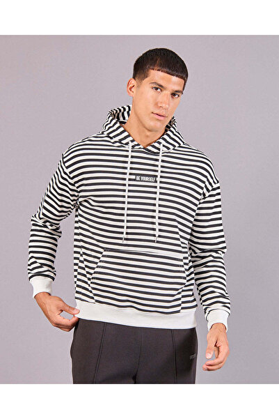 REDTAG Men Black Printed Sweatshirt