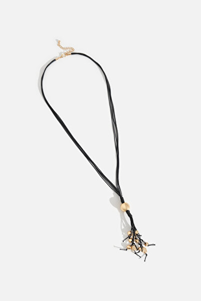 AKSWSUAR Deri ipli çoklu kolye