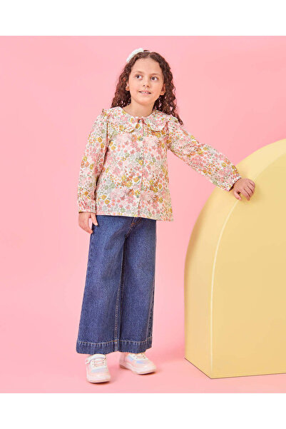 REDTAG Girls Ivory Printed Casual Blouse