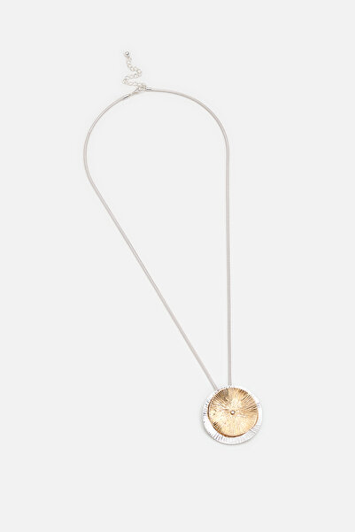 AKSWSUAR Oval uçlu kolye