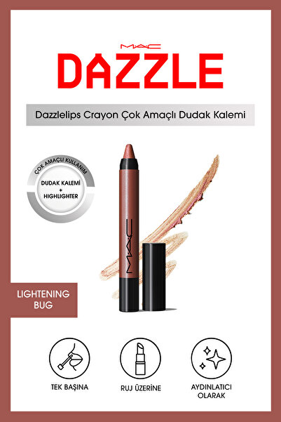 M.A.C Dazzlelip Crayon Işıltılı Dudak Kalemi - Lightening Bug