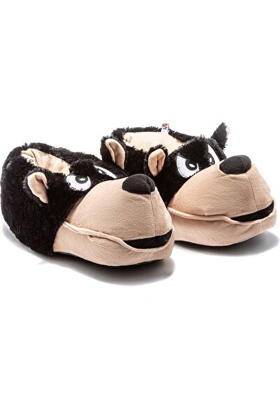 Twigy Men's Black Animal House Boots Slippers