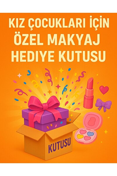 YerliToptan مجموعة مكياج للفتيات – مع علبة هدايا (المحتوى متنوع)