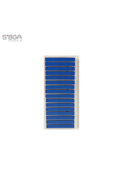 sibga tasarım Bandă subțire albastru închis 320 coli Post-it colorat transpar...