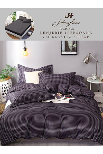 FIONNA.RO Finet Bed Linen With Elastic 1 Person - Squares