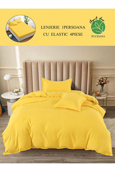 FIONNA.RO Finet Bed Linen With Elastic 1 Person UNI - Banana